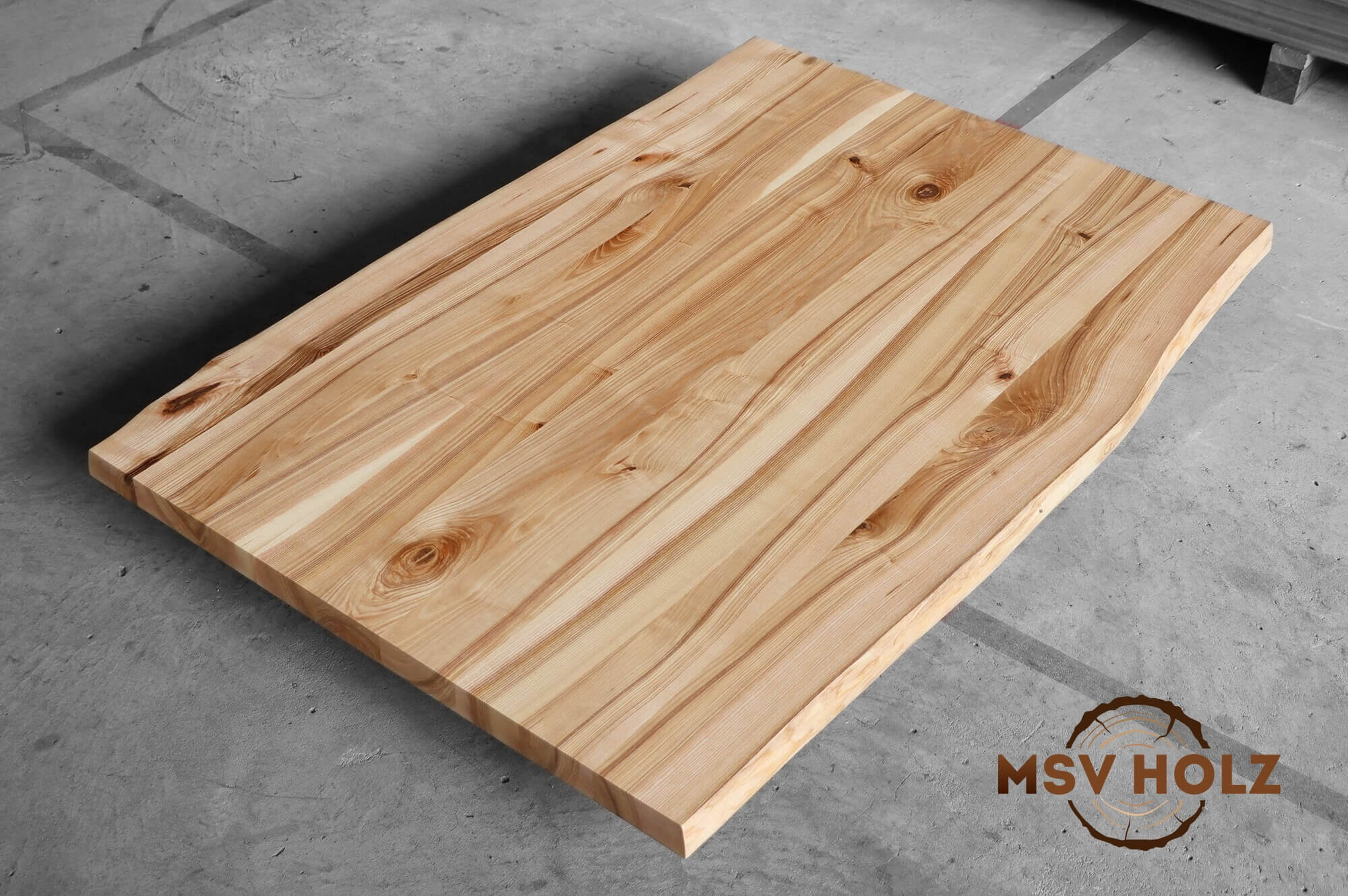 Esche Tischplatte 4cm nach Maß - MSV-Holz
