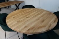 Runder Tisch aus Eiche Rustikal in 140cm