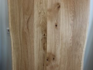 Tischplatte mit Baumkante aus Eiche in 220x100cm