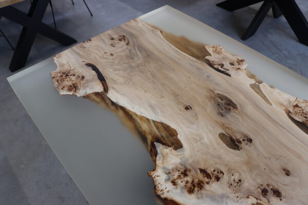 Pappel mit Epoxidharz in 205x100cm