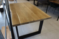 Eiche Rustikal Tisch Baumkante 4 cm - 140x80cm U-Gestell