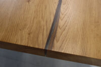 XXL Baumscheibe aus Eiche mit Epoxy in 300x100cm