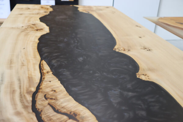 Tischplatte aus Pappel Epoxidharz, Rivertable in 200x90cm